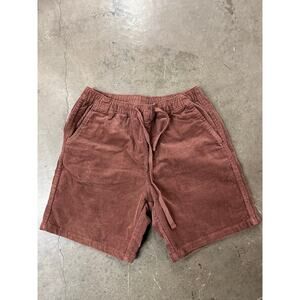 Men's Corduroy Shorts in Rust